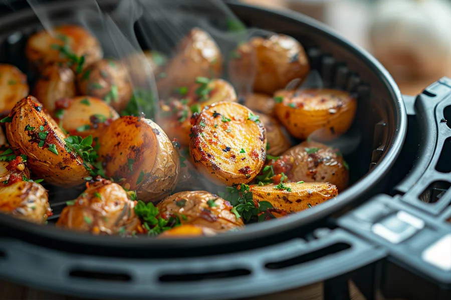 cooking in an airfryer